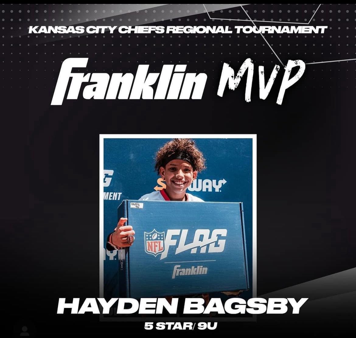ayyoheather's tweet photo. Please consider supporting your MVP Hayden as he raises funds for his upcoming trip to Canton OH where he and his team will represent the Kansas City Chiefs in the NFL Flag national Championship tournament. 

Venmo- @HaydenJrOlympian 

@Chiefs @NFLFLAG #MVP https://t.co/m8zRgIAuoE