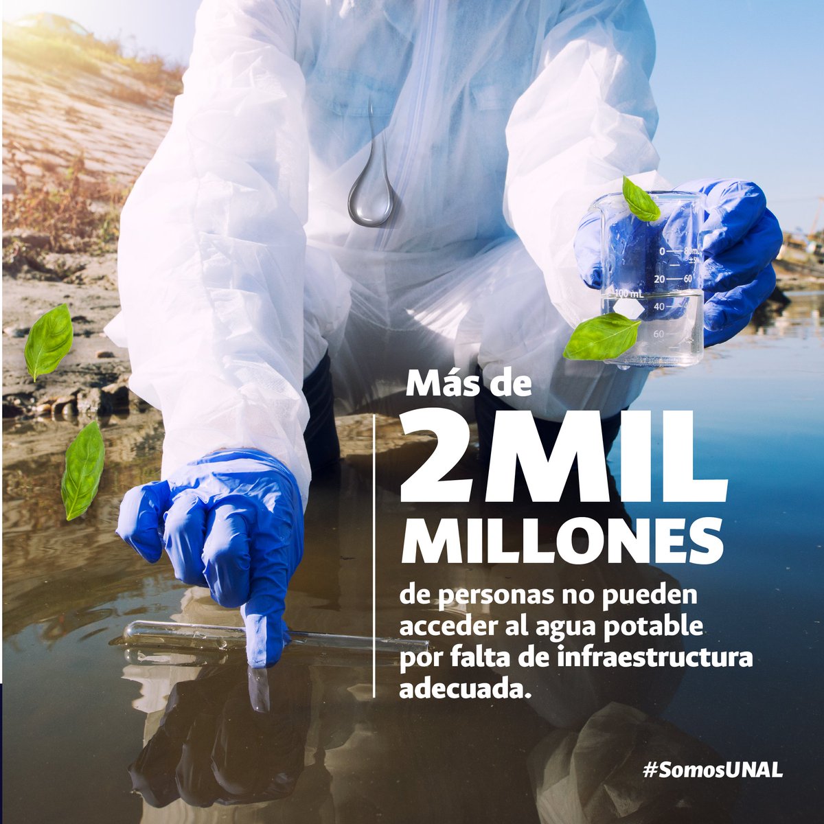 MedellinUNAL's tweet photo. Es simple, se trata de ser conscientes de que habitamos un #CampusSostenible y somos privilegiados al disponer de agua potable para el consumo humano.🔝 🌱                                                                                                   #LaUNALEspacioDeVida https://t.co/fuzW9XFcJJ