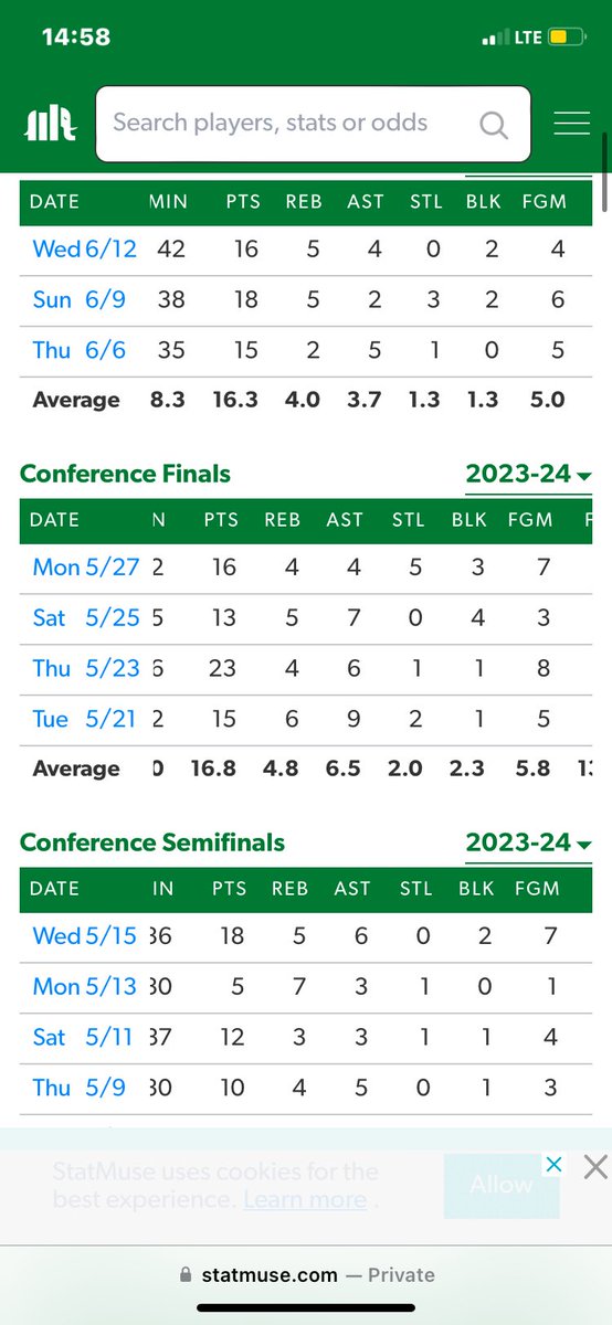 TailTheTicket's tweet photo. Check above post for other tickets today ^^^ 

(2/2 + Derrick White’s block count this playoffs) 

#DraftKings #NBA #NBAFinals #Celtics #Mavericks #Fanatics https://t.co/8bw5F09cqc