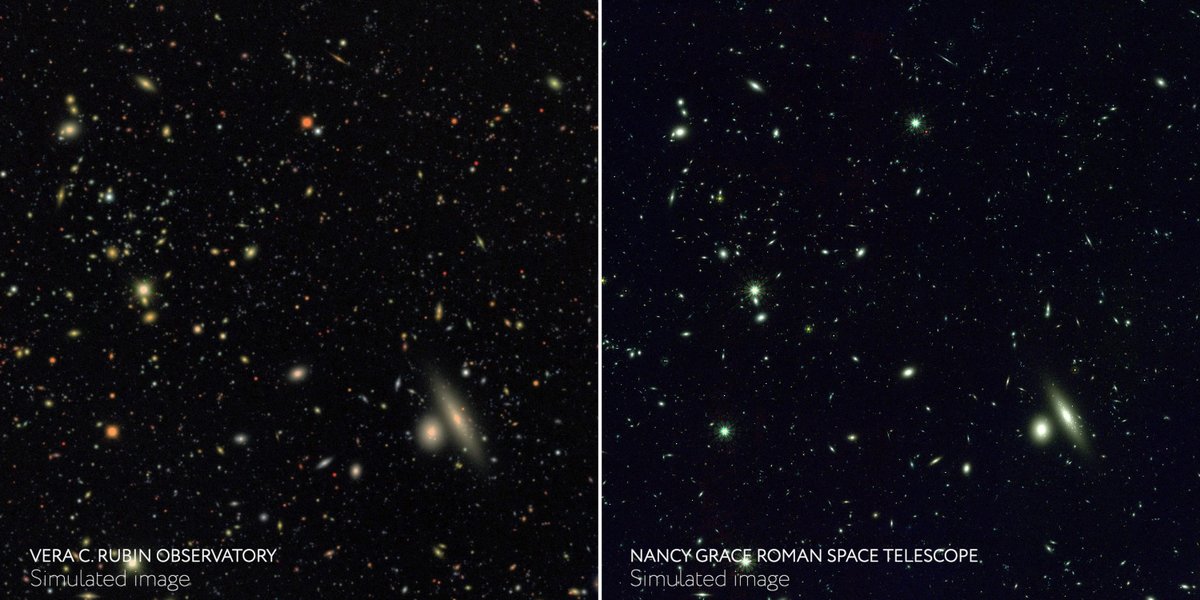 It’s a simulation! 💻 This synthetic universe will help us better understand the real one. 

Using supercomputers, scientists have created nearly 4 million simulated images depicting the cosmos as <a href="/NASARoman/">Nancy Grace Roman Space Telescope</a> and the <a href="/VRubinObs/">NSF-DOE Rubin Observatory</a> will see it. 

Read more: go.nasa.gov/3VlfWPb