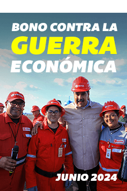 Comienza la entrega del Bono contra la Guerra Económica (junio 2024) por un monto de Bs. 3.280,00 a los trabajadores activos de la Administración Pública Nacional.

#VenezuelaYSuGenteBella