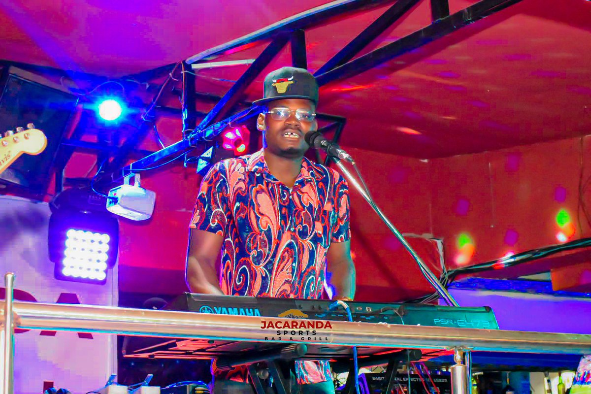 JacarandaBar's tweet photo. Tonight's forecast: 99% chance of celebration. Now LIVE performances by Tonny WA Kinanda
#kinanda🎹 #MugithiLive https://t.co/MKpqB0bjT6