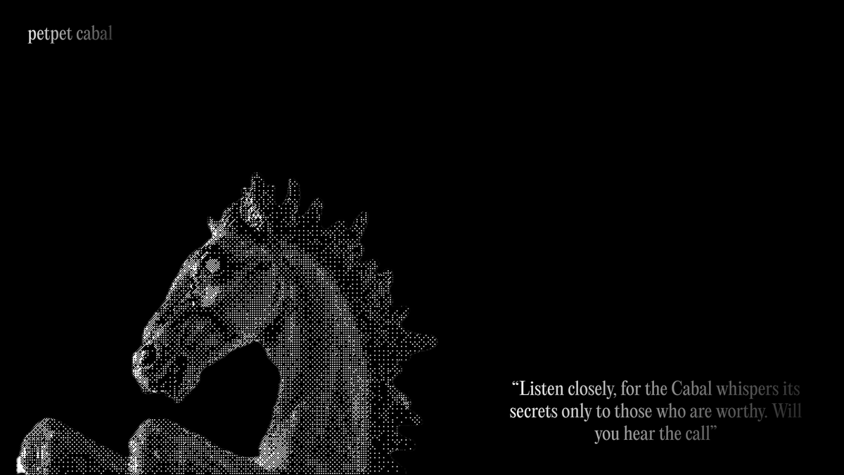 petpetcabal's tweet photo. Ⅰ.Ⅳ - follow the light, where truth comes to surface

the horse will guide you in near direction https://t.co/QzgPs6Yo4D