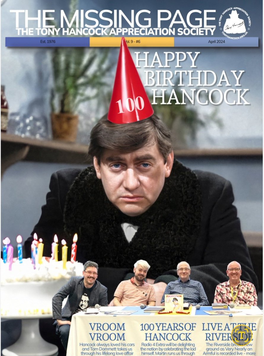 Is your dad or grandad a Hancock fan?  It's not too late for a Father's Day gift subscription to the Tony Hancock Appreciation Society. Mums, grandmas &amp; anyone else welcome  too! !  Or just spoil yourself! From £13. tonyhancock.org.uk