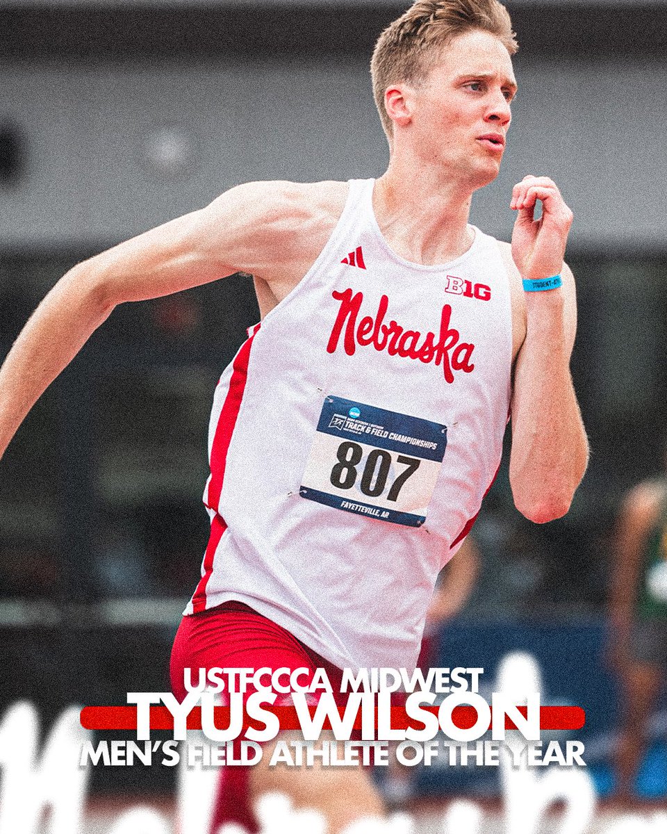 Best in the field. 

Tyus Wilson - <a href="/USTFCCCA/">USTFCCCA</a> Midwest Men's Field Athlete of the Year