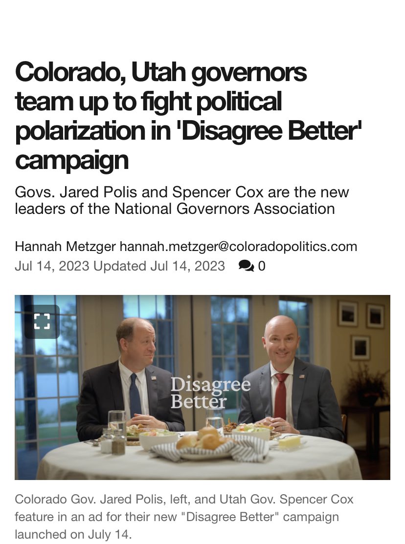 .<a href="/denverpost/">The Denver Post</a> .<a href="/KDVR/">FOX31 Denver KDVR</a> .<a href="/9NEWS/">9NEWS Denver</a> .<a href="/DailyMail/">Daily Mail</a> .<a href="/denverwestword/">Denver Westword</a> Hey .<a href="/jaredpolis/">Jared Polis</a> looks like your “Disagree Better” relationship w/ .<a href="/GovCox/">Governor Cox</a> is on the rocks Cox just slammed Denver’s Mayor .<a href="/MikeJohnstonCO/">Mike Johnston</a> for sending illegal migrants to Utah .