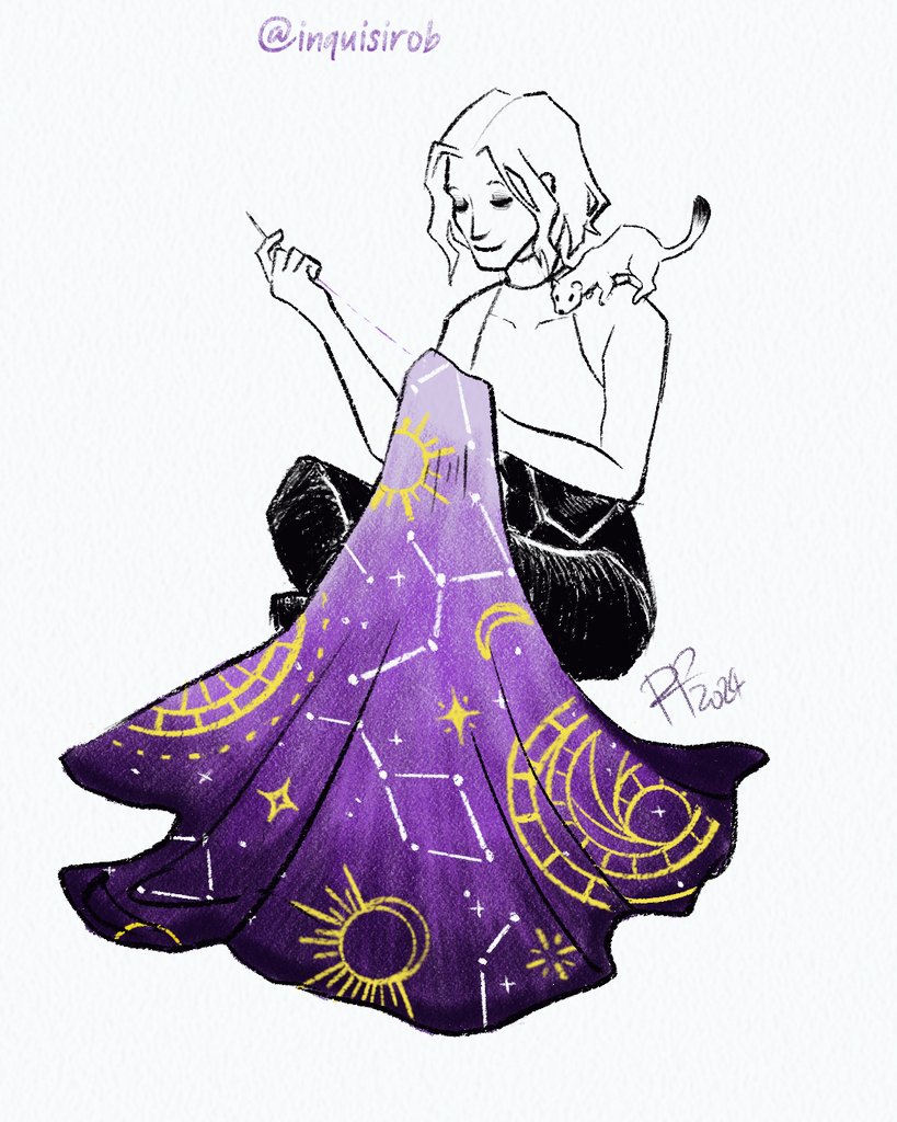 inquisirob's tweet image. My child getting ready for the party
💛🤍💜🖤
#dndcharacter #changeling #nonbinarypride