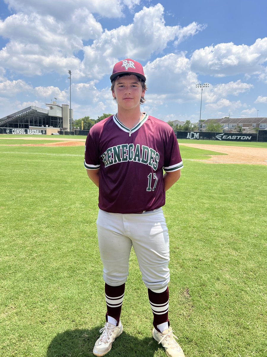 FiveToolTexas's tweet image. F: @BVRenegades 16U Maroon 19, Trosky Texas Putnik/Lopez 16U 0
PoG: Evan Curtis 2-3, 2 2B, 2 RBI, 2R | 4 IP, 4K, H, 0 ER
Hitter: @witt_kade0317 3-3, 2 2B, 3 RBI, R