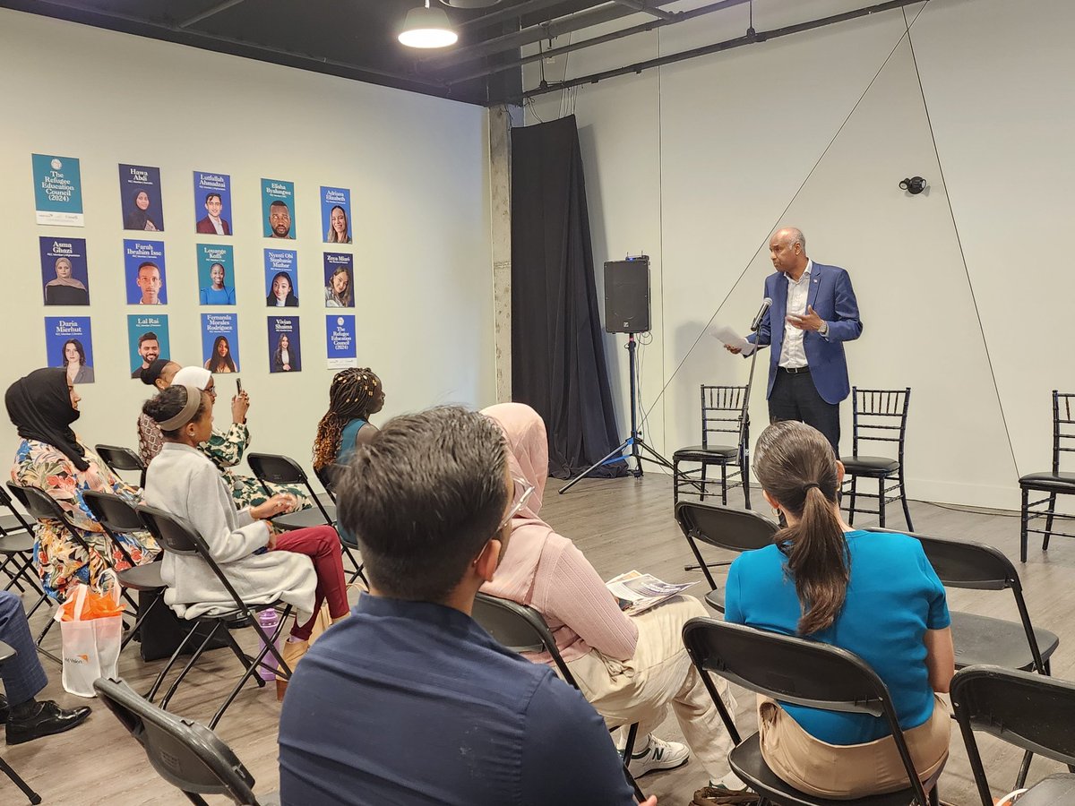 Very fascinating conversation with <a href="/HonAhmedHussen/">Ahmed Hussen</a> and members of the Refugee Education Council in partnership with <a href="/worldvisioncan/">World Vision Canada</a> who have lived experience striving for education in very hard circumstances. Truly remarkable stories of resilience and perseverance!
