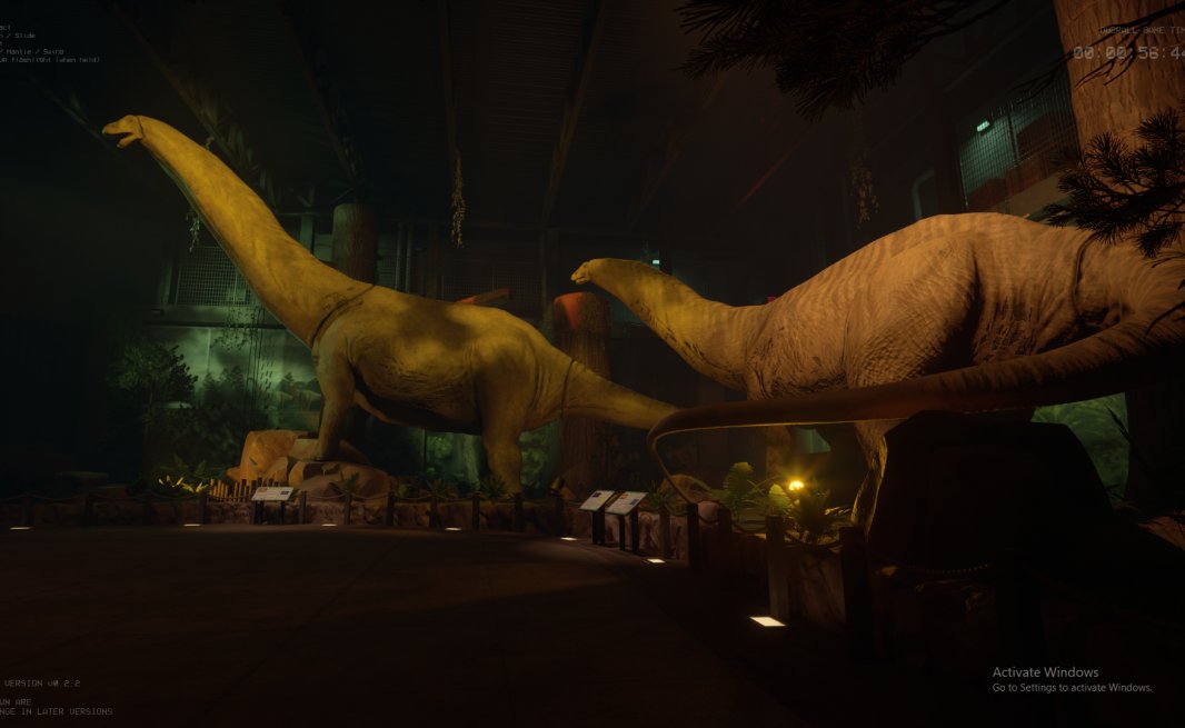 A progressive look at "Exhibit 1" at Dalton's Dinos! From white box to where it is today! #terriblelizards #indiedev #indiegamedev #gamedev