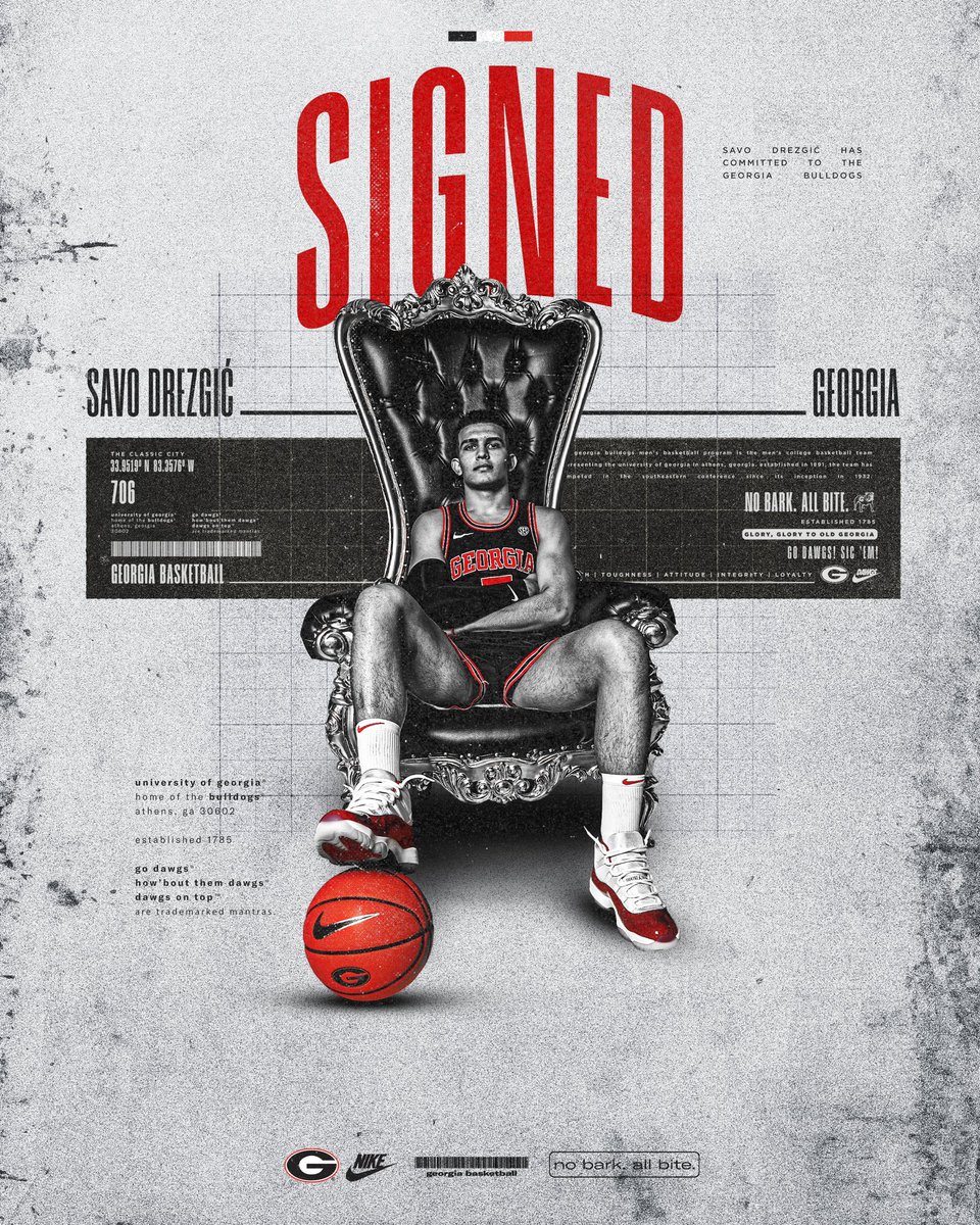 Help us welcome our newest Dawg, Savo Drezgic!

Learn more about the Serbian-born guard: gado.gs/savosigns

#GoDawgs