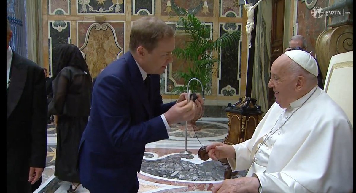 YOU LET DOUGAL MEET THE POPE!?