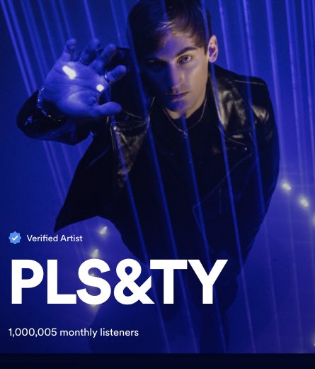 1 Million Monthly Listeners on <a href="/Spotify/">Spotify</a>! TYSM! Lots of new music on the way