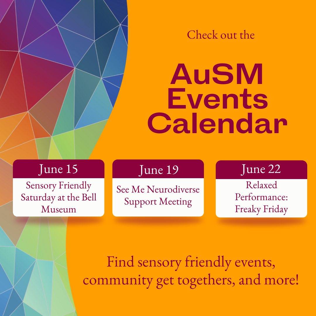 AutismMN's tweet image. Summer is here and in Minnesota that means it's time for activities. If you're looking for neurodiversity-friendly opportunities look no further: just head to the AuSM Events Calendar. ausm.org/events/
#AutismCommunity #AutismEvents #CommunitySupport #InclusiveEvents