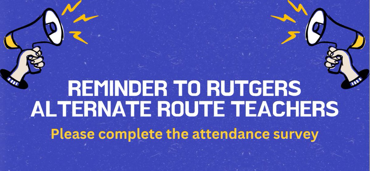 Rutgers Alternate Route candidates, one last reminder, SIGN IN here: go.rutgers.edu/EdTechIn #TeacherEd #EdTech