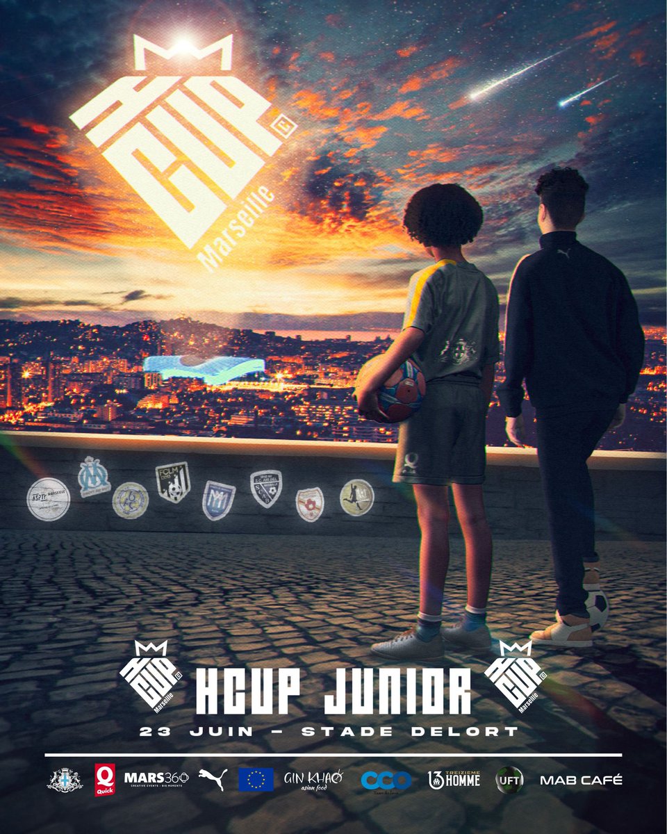 La jeunesse sera mise à l’honneur (U14). Rendez-vous le 23 juin au stade Delort ⚽️ #hcupmarseille