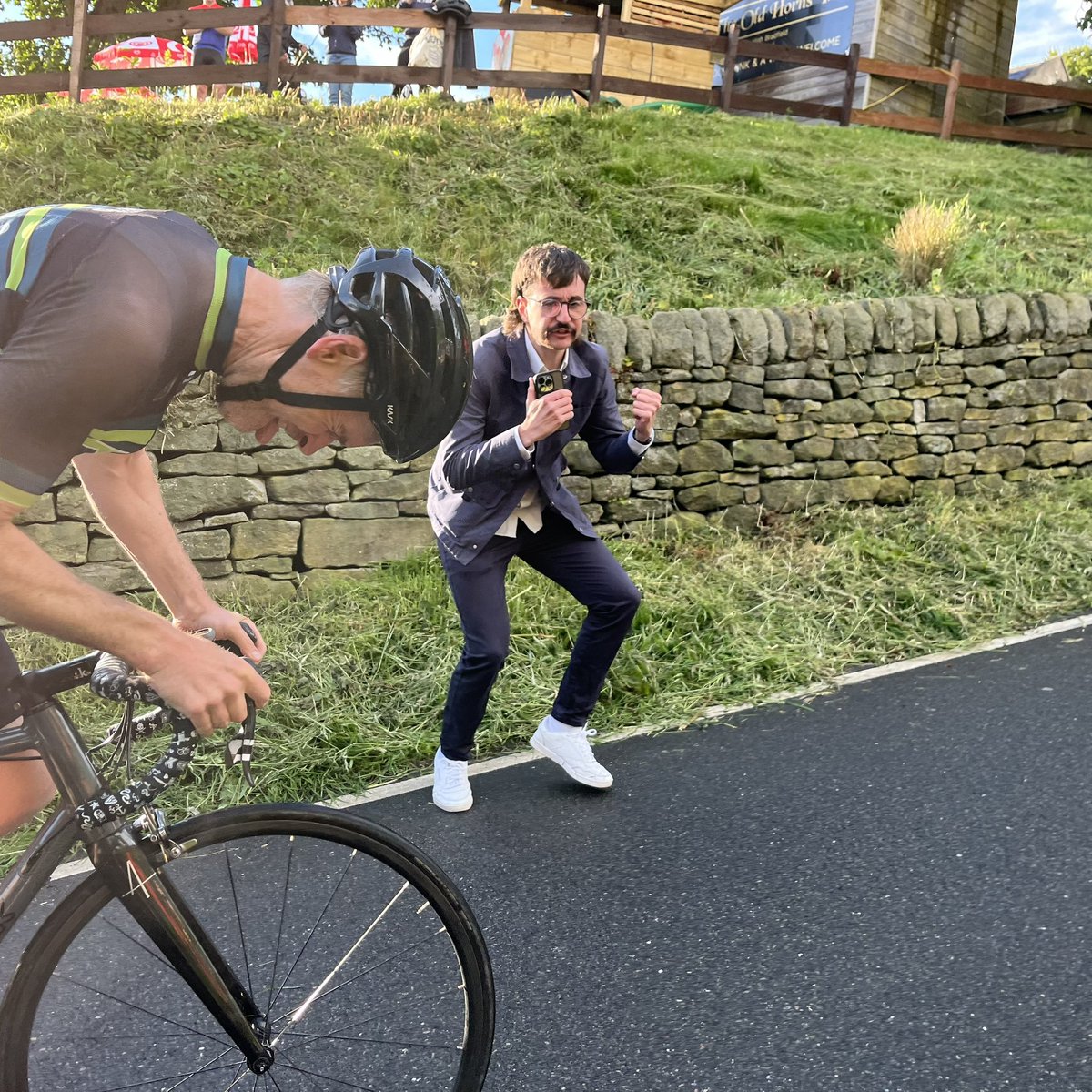 Hills climb fun in the Strines this evening.