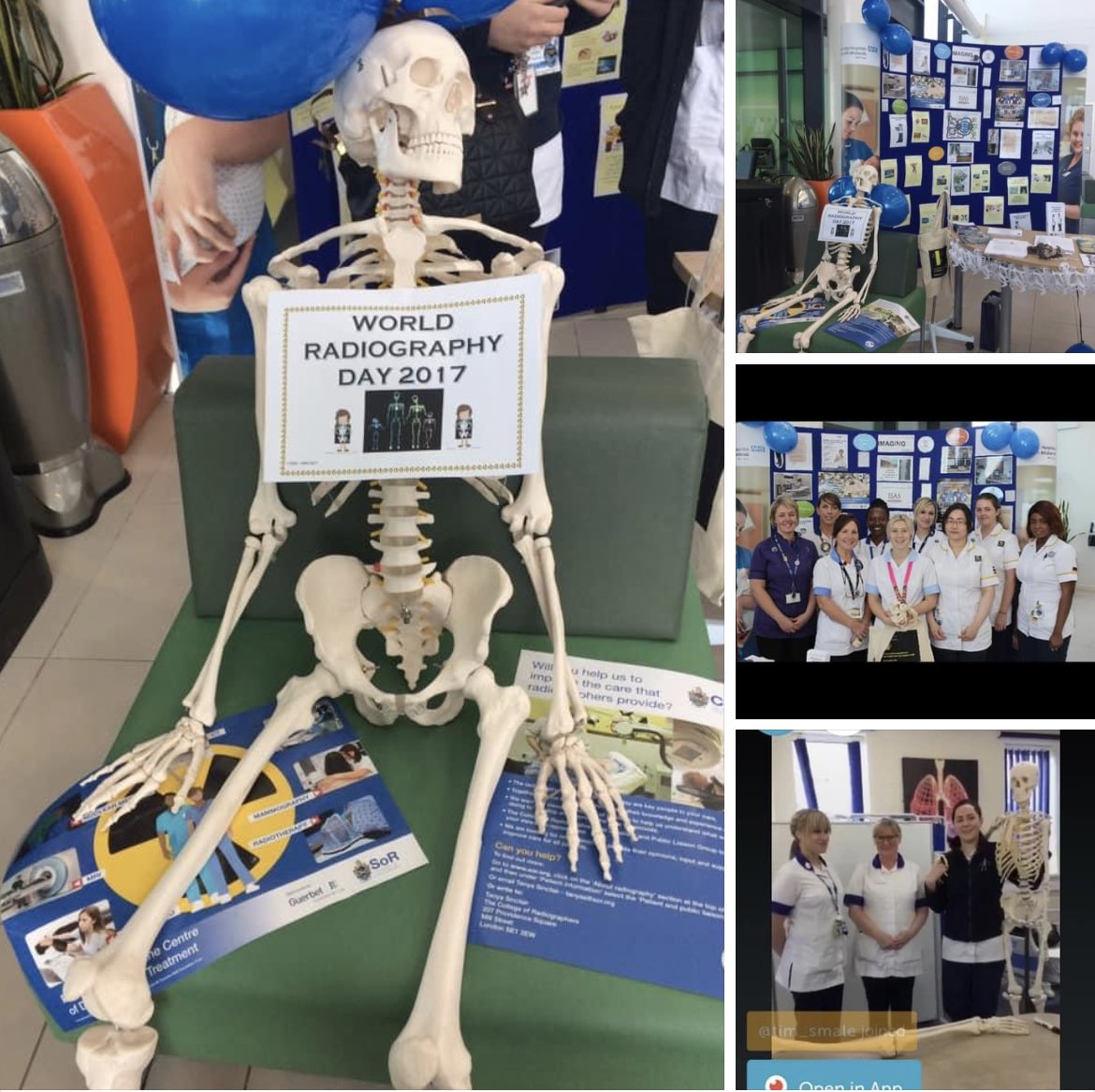 This has just come up on my FB memories, 2017 World Radiography Day at UHNM and assisting at the Keele Radiography open day for their first intake of students, never thought that six years later that I would be working at Keele as a lecturer @KeeleAHP love my job ☢️🩻🎓📚