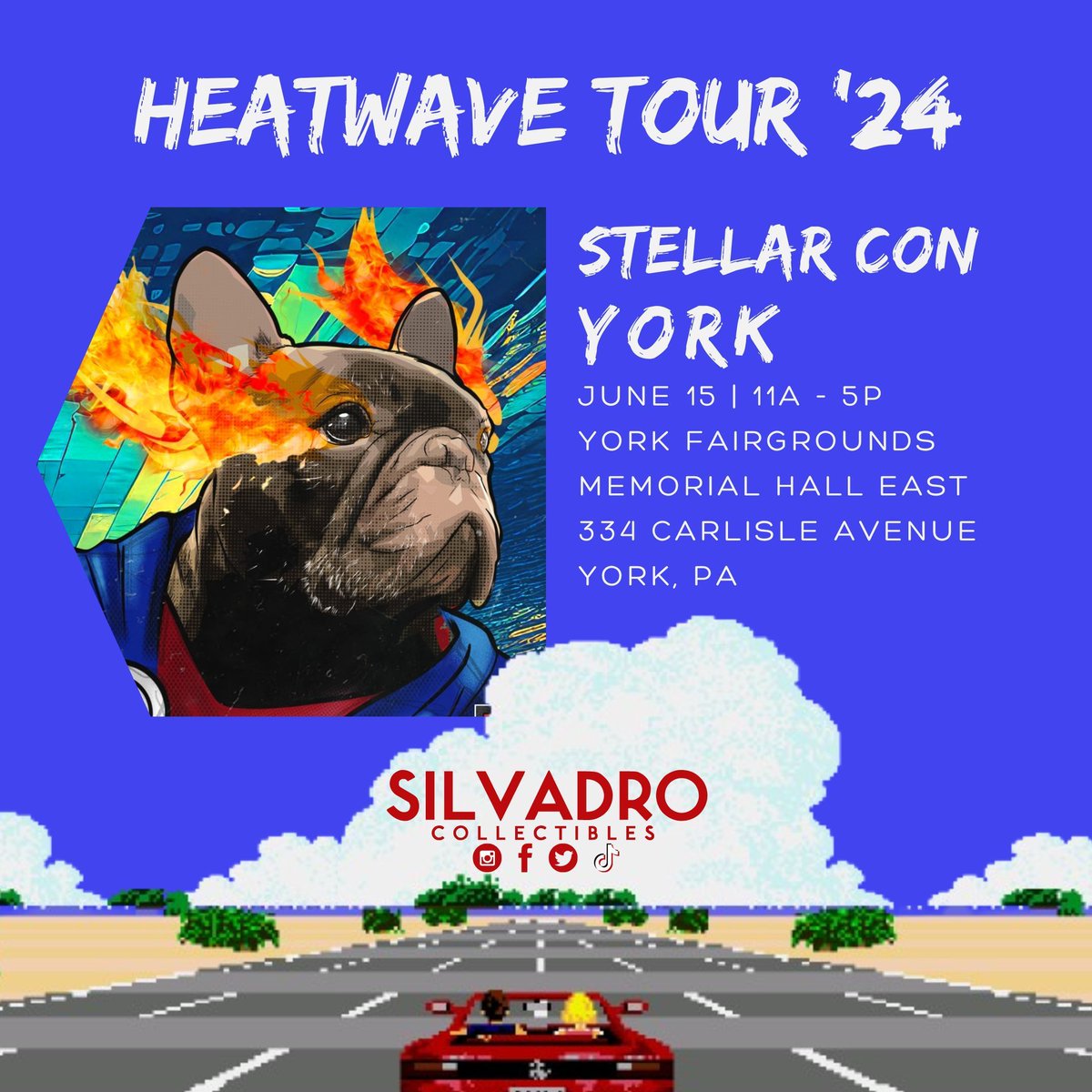 SilvaDroCollect's tweet photo. 🔥 HEATWAVE TOUR '24 is heading to #StellarConYORK! 🌟 
#instagood #instadaily #pokemon #gaschapon #anime #egirl #eboy #kawaii #otaku #collectible #cute #nerdy #merch #follow #letsgosilvadro #shoptillyoudrop #HeatwaveTour24 #StellarConYork #SILVADROAdventures #AnimeCollectibles https://t.co/Iu3ONDMnoW