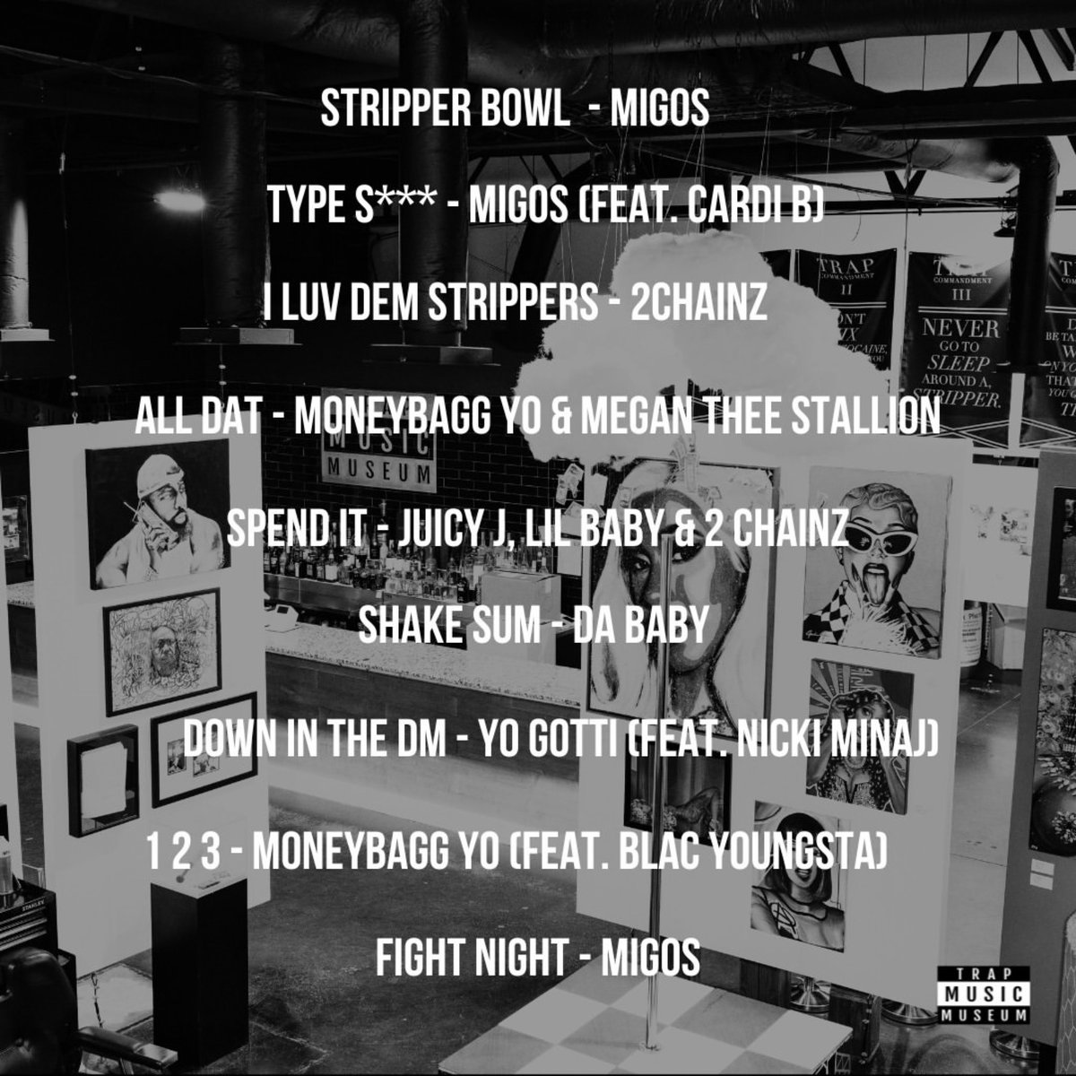 A lot of music broke at a strip club 💃🏾 ⁠
⁠
Here's our list of our favorite strip club anthems. 💸 ⁠
⁠
#TrapMusicMuseum #StripClub #TrapMuzik