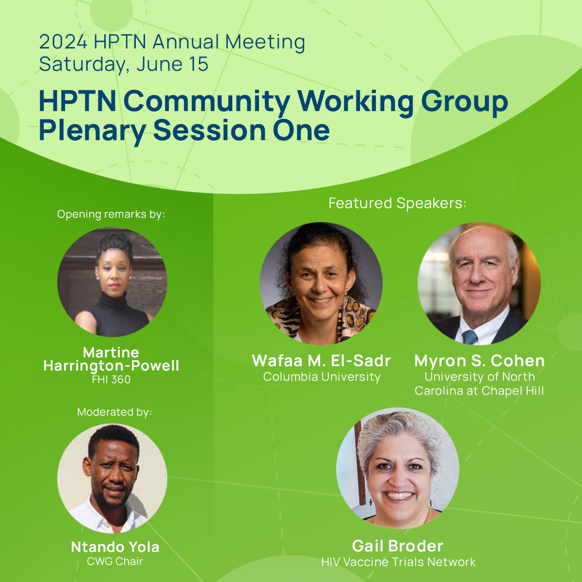 HIVptn's tweet photo. The HPTN Community Working Group Plenary begins tomorrow at 7:50 a.m. ET and will be broadcast live to virtual attendees. A full agenda covering an array of topics will explore the advancement of HIV prevention options, ongoing research, and lessons learned. #HPTN2024 https://t.co/5GPk5OgUaL