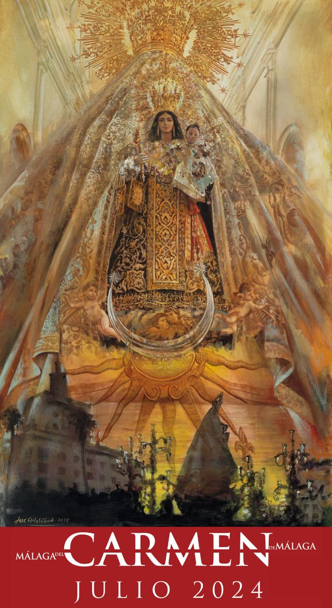 Cartel de la Virgen del Carmen de El Perchel 2024
