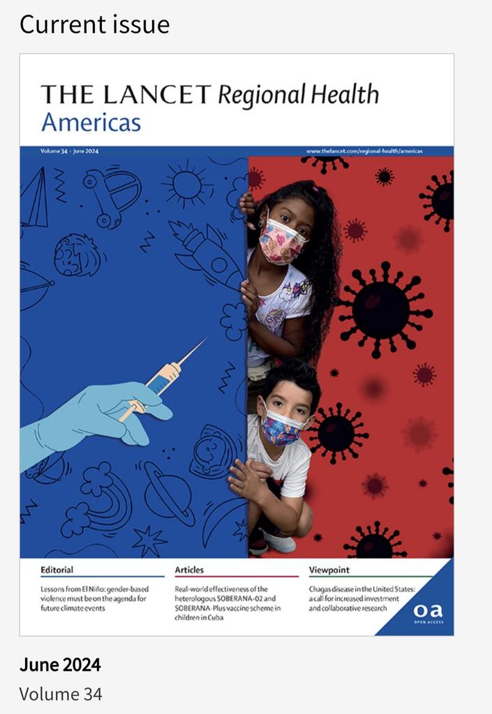 Dagmar García Rivera (@dagmargarciacub) on Twitter photo Foto de portada del Número de la revista <a href="/LancetRH_Americ/">The Lancet Reg Health-Americas</a>, nuestro diseño, nuestros niños, y los resultados de efectividad de #Soberana.en pediatría <a href="/FinlayInstituto/">Instituto Finlay de Vacunas</a> <a href="/BioCubaFarma/">BioCubaFarma</a> Foto de portada del Número de la revista <a href="/LancetRH_Americ/">The Lancet Reg Health-Americas</a>, nuestro diseño, nuestros niños, y los resultados de efectividad de #Soberana.en pediatría <a href="/FinlayInstituto/">Instituto Finlay de Vacunas</a> <a href="/BioCubaFarma/">BioCubaFarma</a>