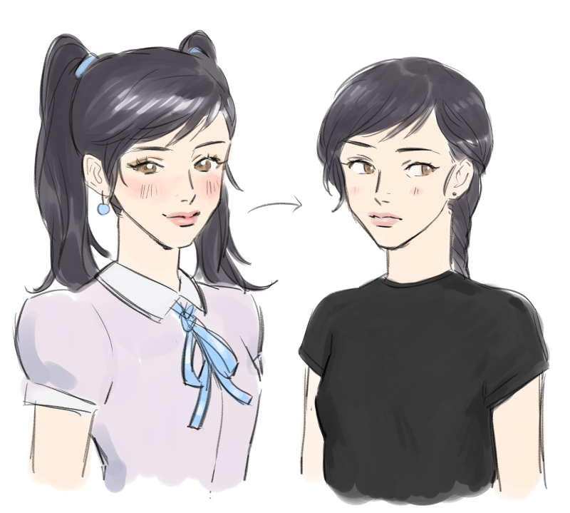 and also i forgot i drew this but idol au yuri dimilix because you don't understand how this fic affected me archiveofourown.org/works/51445723/