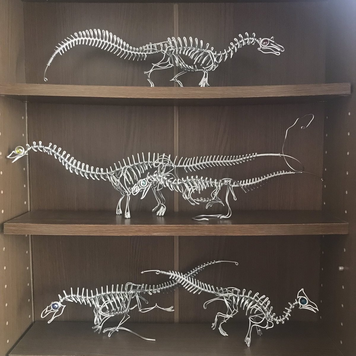 ワイヤーアート 恐竜 立体CDラック ワイヤーアート 恐竜 立体CDラック - 立体・オブジェ安価