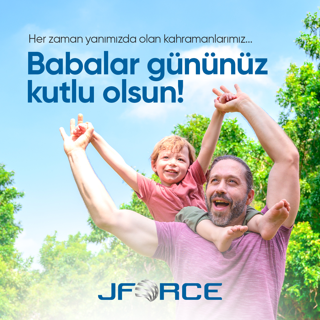 Bugün, bizi büyütürken sabır ve sevgisini esirgemeyen ve her zaman yanımızda olan kahraman babalarımızı kutluyoruz.

JForce olarak, tüm babalara sağlık, mutluluk ve başarı dolu bir yaşam dileriz.

#JForce #BabalarGünü