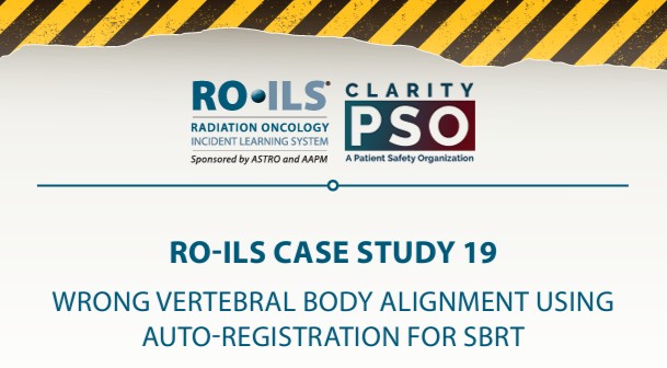 New RO-ILS Case Study 19: This case study discusses a near miss in which an attentive #RadOnc caught a treatment setup error for a patient ready to receive SBRT to the lumbar spine. Read it here: ow.ly/182e50Sj5Rk