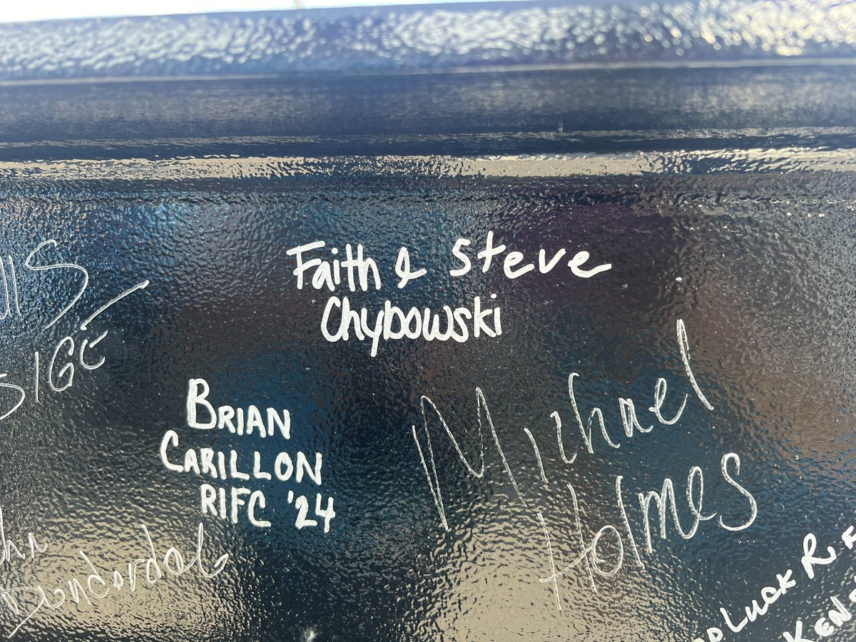 fchadwickpvd's tweet photo. Had a blast joining @RhodeIslandFC for today’s topping off ceremony at their new stadium! ⚽️

Beam: Signed 
Husband: Thrilled
Chip: Wearing a Safety Vest https://t.co/aoDddacBVD