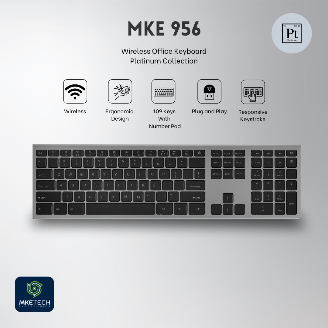 MketechE's tweet photo. MKE 956 – Ergonomic Office Keyboard (Platinum Collection)
#mketechelectronics #mketech #mke956 #ergonomic #quality #keyboard #officekeyboard #computeraccessories #inovation #computerhardware #comfort #ergonomics #performance #design #electronics #officeaccessories #productivity https://t.co/ZMTAo36JRN