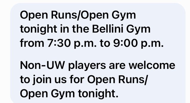 Coach_Samuel (@coach_samuel_uw) on Twitter photo High School Open Gym/Open Runs tonight in the Bellini Gym from 7:30 p.m. 9:00 p.m. - NBA Scrimmage Format! #ForTheLOVEofTheGame #UWB #ultimatewarriors #thewarriorway #thisistheway #warriors #choosetobedifferent #everythingwithclass #TrustTheProcess <a href="/uwbacademy/">Ultimate Warriors</a> High School Open Gym/Open Runs tonight in the Bellini Gym from 7:30 p.m. 9:00 p.m. - NBA Scrimmage Format! #ForTheLOVEofTheGame #UWB #ultimatewarriors #thewarriorway #thisistheway #warriors #choosetobedifferent #everythingwithclass #TrustTheProcess <a href="/uwbacademy/">Ultimate Warriors</a>