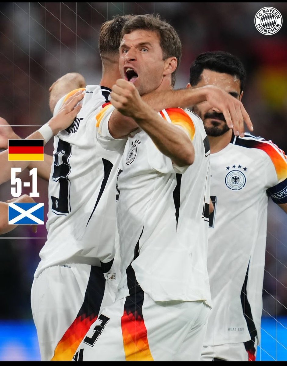 Em_Nishchhal's tweet photo. Kicking of #euro2024 in style
Germany @DFB_Team thrashing  #scotland 5-1 
What a collective performance by the team. https://t.co/HeSqsCrY4g