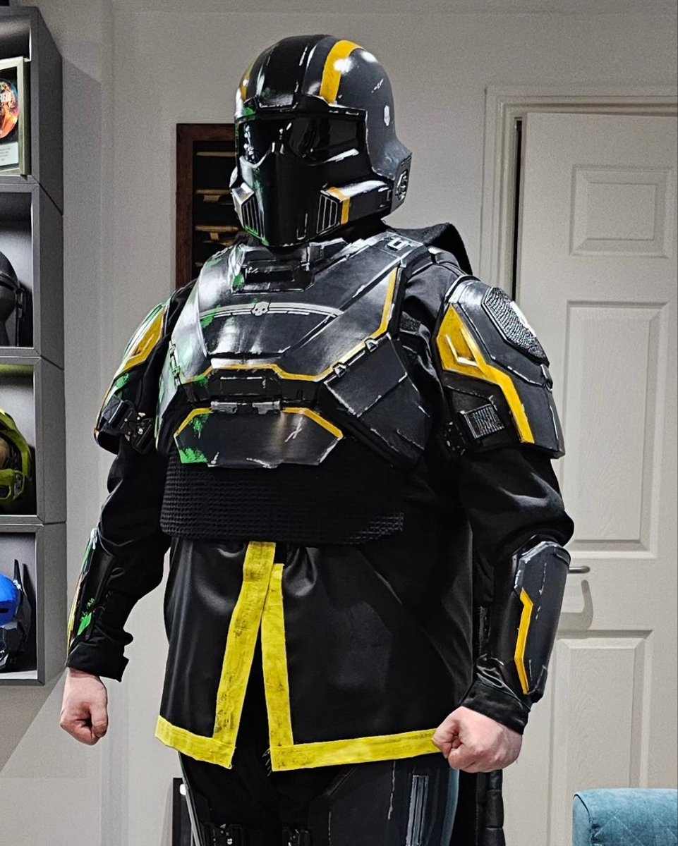 SumoCrafts's tweet photo. For Libertea!!!! Join the #helldivers2 #cosplay 
all printed in the @Elegoo_Official  Neptune 4 Plus https://t.co/cvf3rzonNP