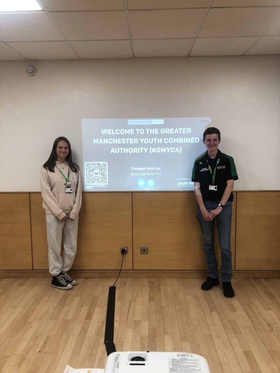 DcotyGM's tweet photo. Last night, Myself and Gracie attended the monthly meeting of the Greater Manchester Youth Combined Authority. It was incredibly interesting snd an amazing opportunity! https://t.co/NyQecmo1b0