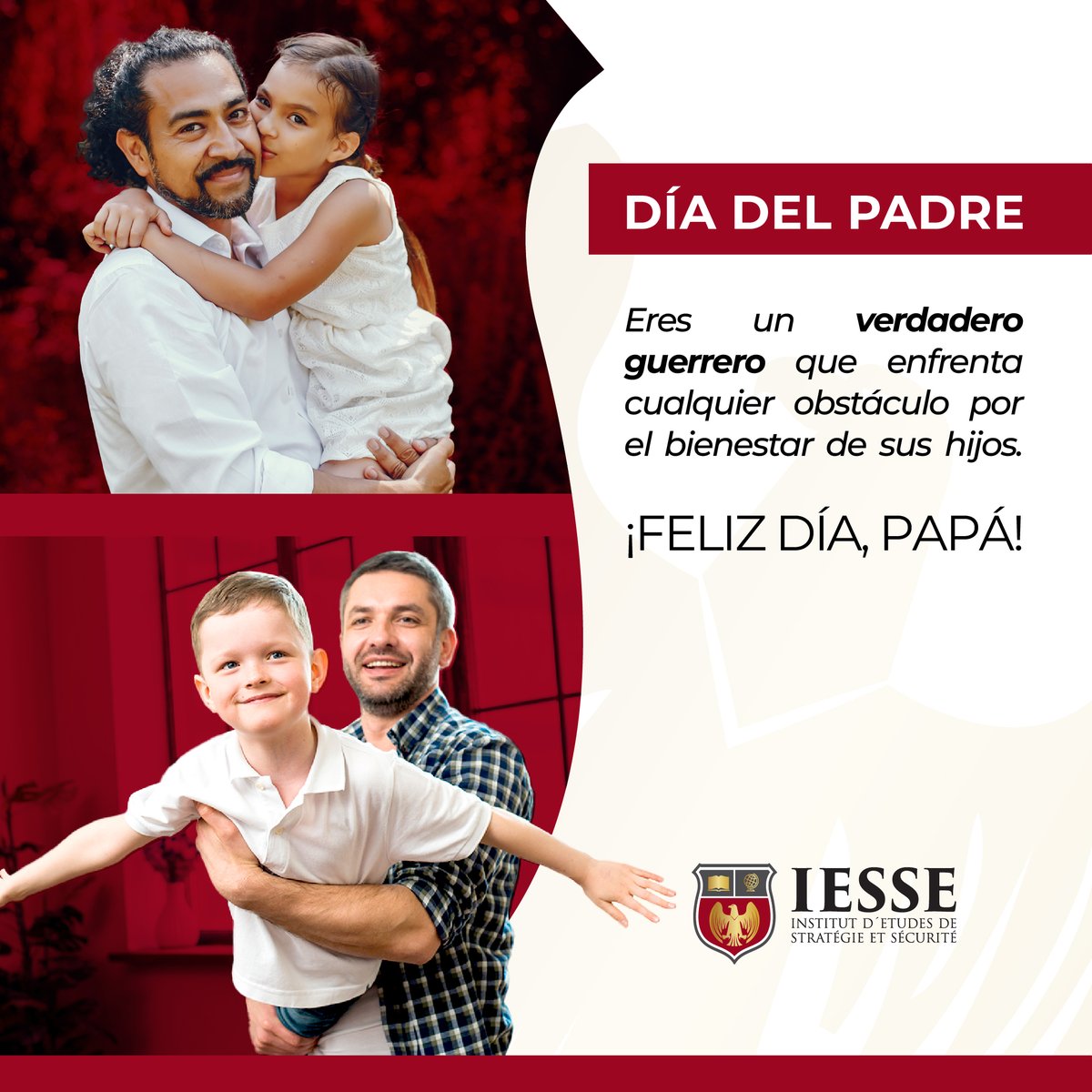 Celebramos a esos héroes cotidianos que nos enseñan con su ejemplo de trabajo duro, dedicación y amor. En IESSE, valoramos el esfuerzo y la disciplina de todos los padres que, día a día, demuestran lo que significa ser verdaderos líderes.

#DíaDelPadre #UnaAcademiaDiferente