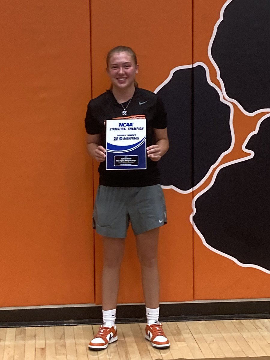 Sydney Baird, West Virginia, Wesleyan women’s basketball showing how it’s done. Congratulations Sydney! #GoBobcats!