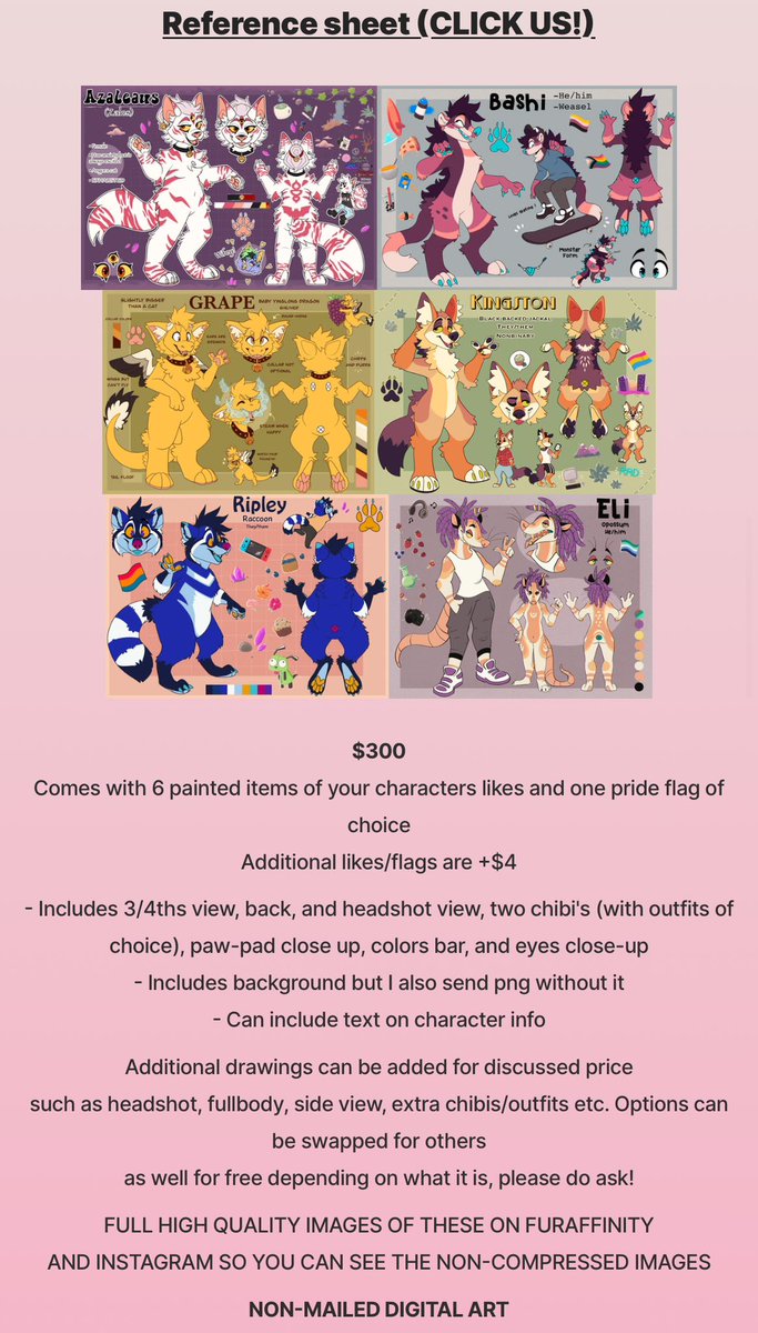 auzutea's tweet photo. Opening other comm types too ! To inquire: Auzucomms@gmail.com (email ref, paypal email, and idea in mind ! :3) https://t.co/0vyTqPuVip