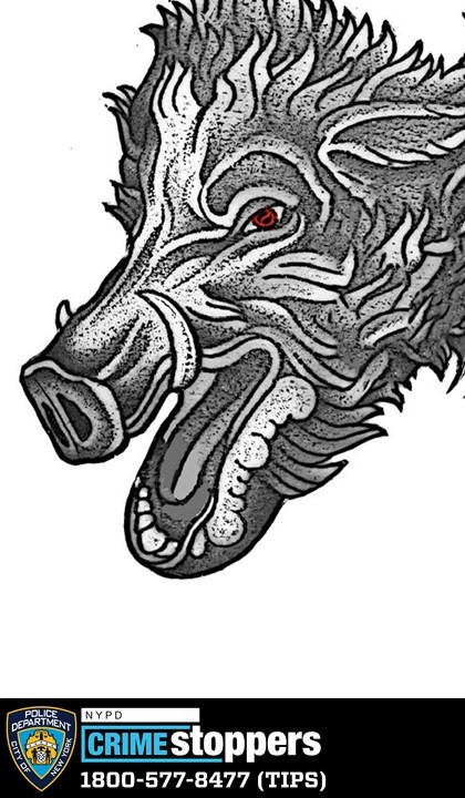 NYPD NEWS (@nypdnews) on Twitter photo Below is media depicting the individual's tattoo.
Anyone with info, DM or call <a href="/NYPDTips/">NYPD Crime Stoppers</a> at 800-577-TIPS (8477), all calls are strictly confidential. Below is media depicting the individual's tattoo.
Anyone with info, DM or call <a href="/NYPDTips/">NYPD Crime Stoppers</a> at 800-577-TIPS (8477), all calls are strictly confidential.