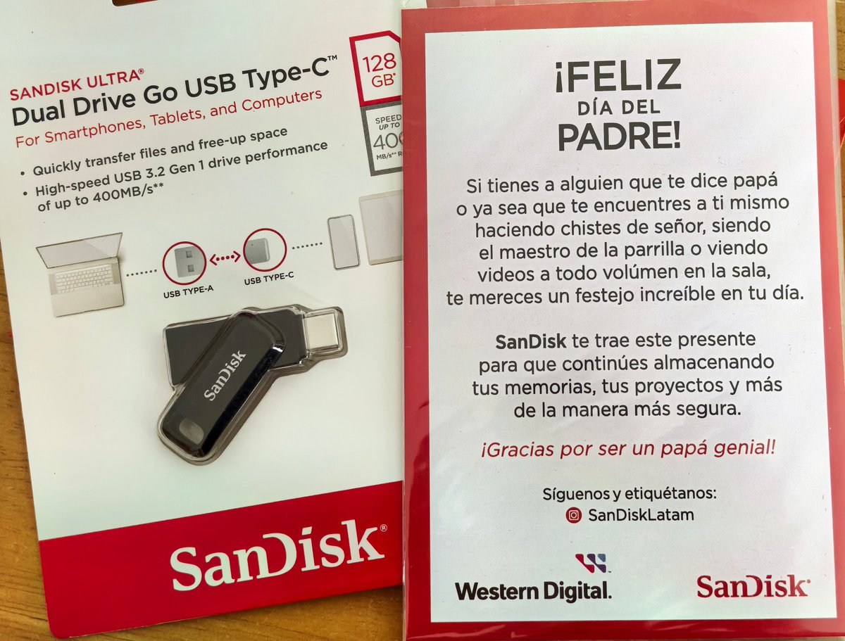 BytePodcast's tweet image. Gracias a @SanDisk y a @westerndigital por el detalle 😊

Con este usb dual es más rápido copiar archivos del teléfono a una computadora, o hacer un respaldo temporal de fotos 😎

#SanDiskLatam
#BackupMonday