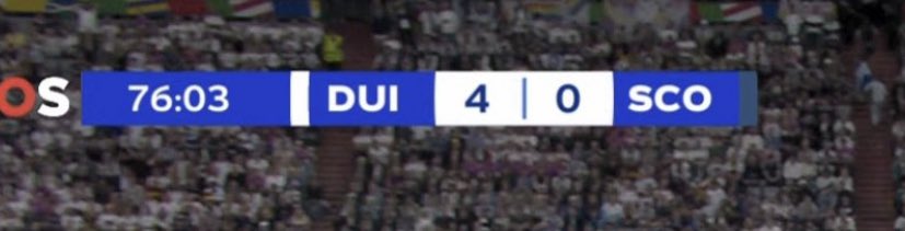 Dit is toch echt het lelijkste scorebord aller tijden