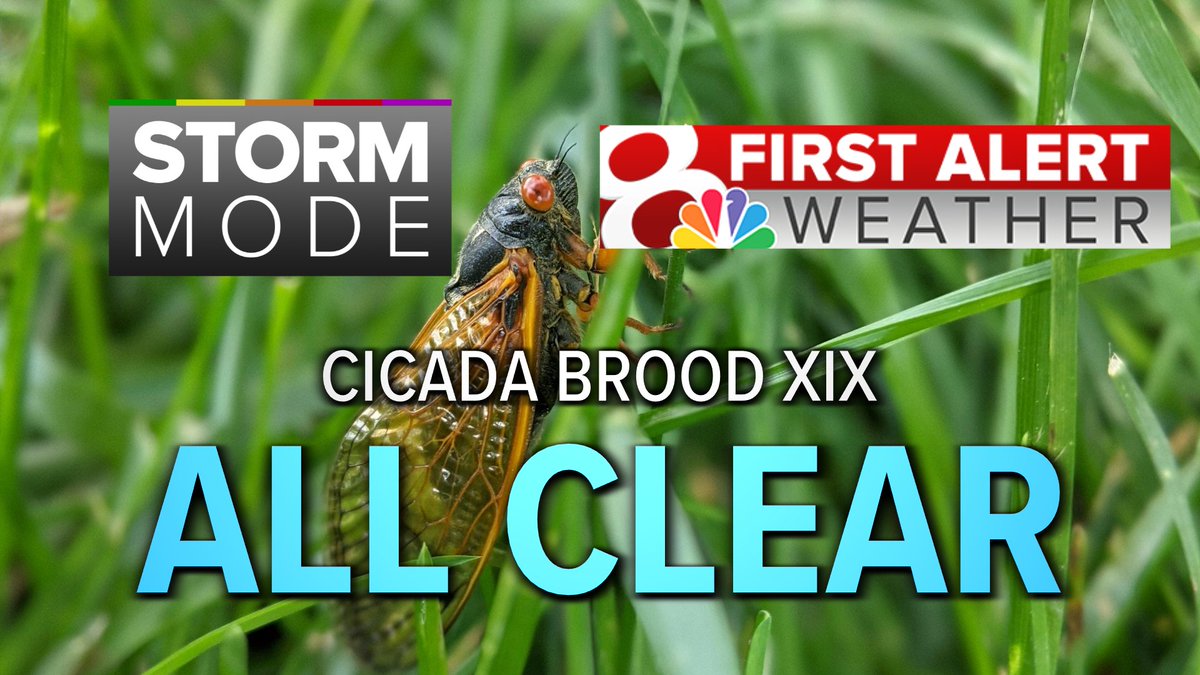 I haven't seen a cicada in a while so I'm going to go ahead and give the all clear! We'll see them again in 2037🪲

#midmowx #midmo #mowx