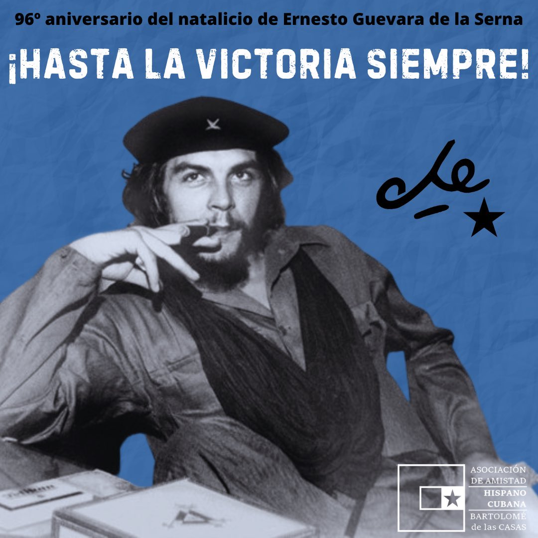 El 14 de junio de 1928 nació Ernesto “Che” Guevara, guerrillero que ayudó a liberar #Cuba y así iniciar el camino hacia una sociedad comunista.

#CheVive