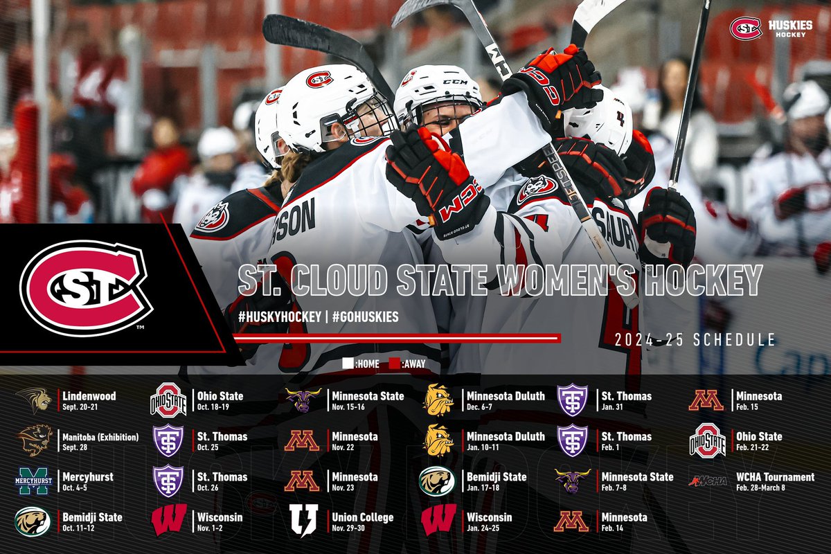 𝐌𝐚𝐫𝐤 𝐘𝐨𝐮𝐫 𝐂𝐚𝐥𝐞𝐧𝐝𝐚𝐫𝐬 🗓️

Our 2️⃣0️⃣2️⃣4️⃣-2️⃣5️⃣ schedule is here‼️

#HuskyHockey 🏒 | #GoHuskies 🐾