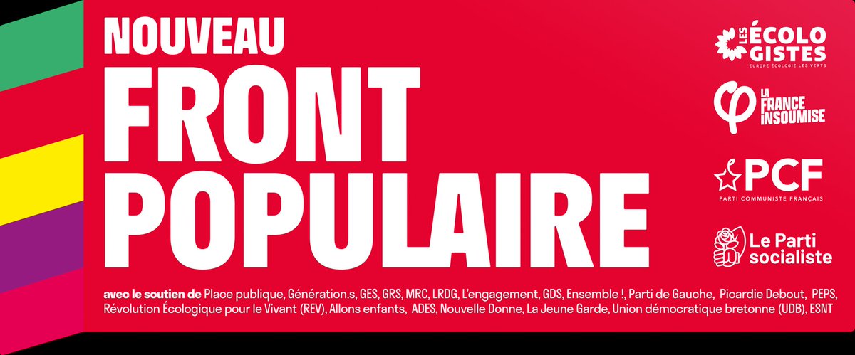 Trop heureux de voir le Stratos utilisé pour le Nouveau Front Populaire ! Et surtout trop heureux de cette union. 👊