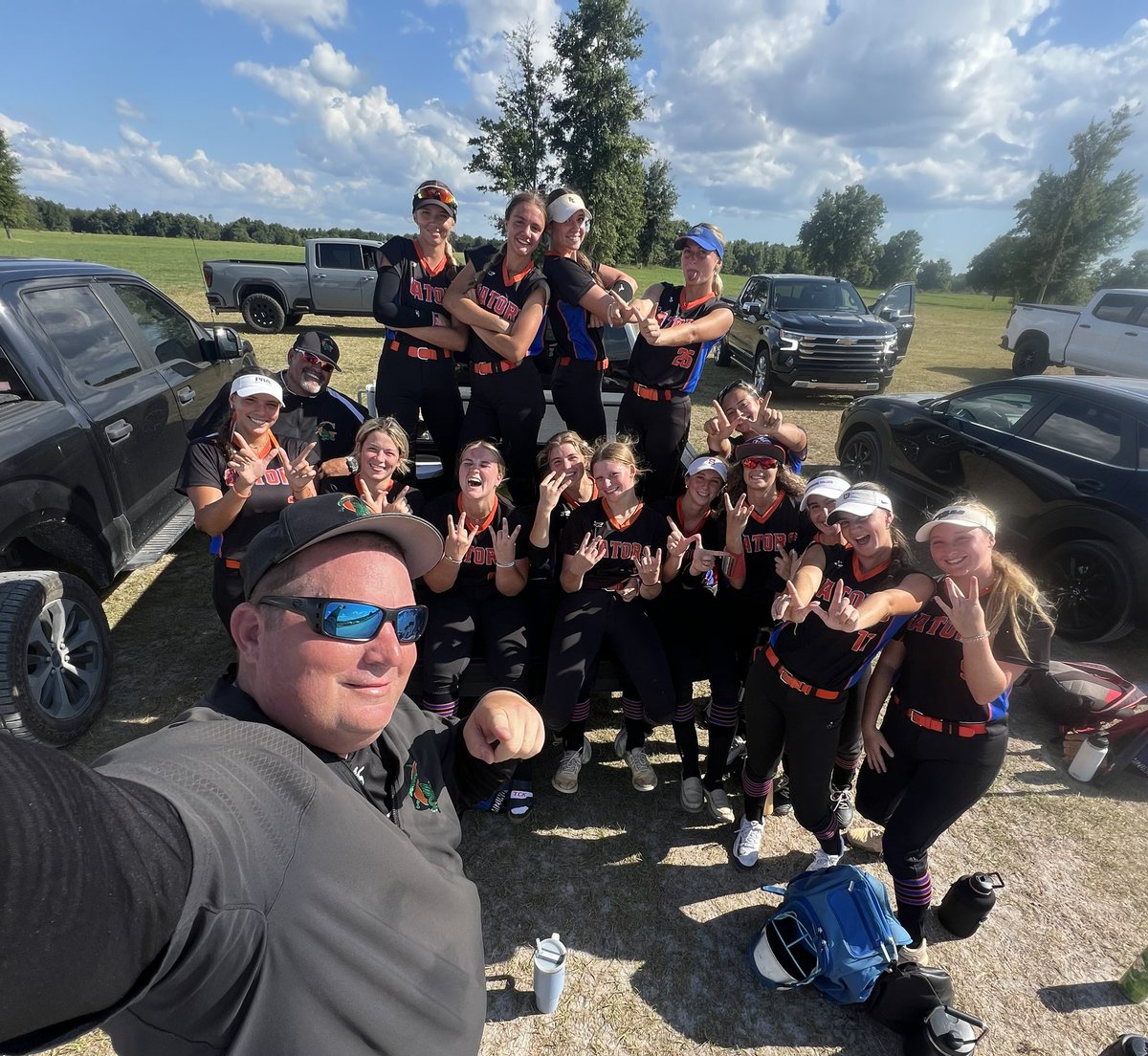 Lady Gators Jackson - Damon goes 2 and 0 on the day! Girls played great  today! Outstanding pitching and hitting . Back at it 8:30 AM tomorrow!