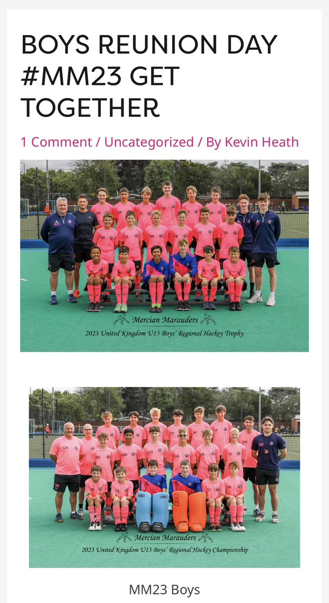Tomorrow promises to be one of the highlights of the #MM24 programme when the previous years boys squad come back together to train and play this years squads. 

mercianmarauders.co.uk/boys-reunion-d…