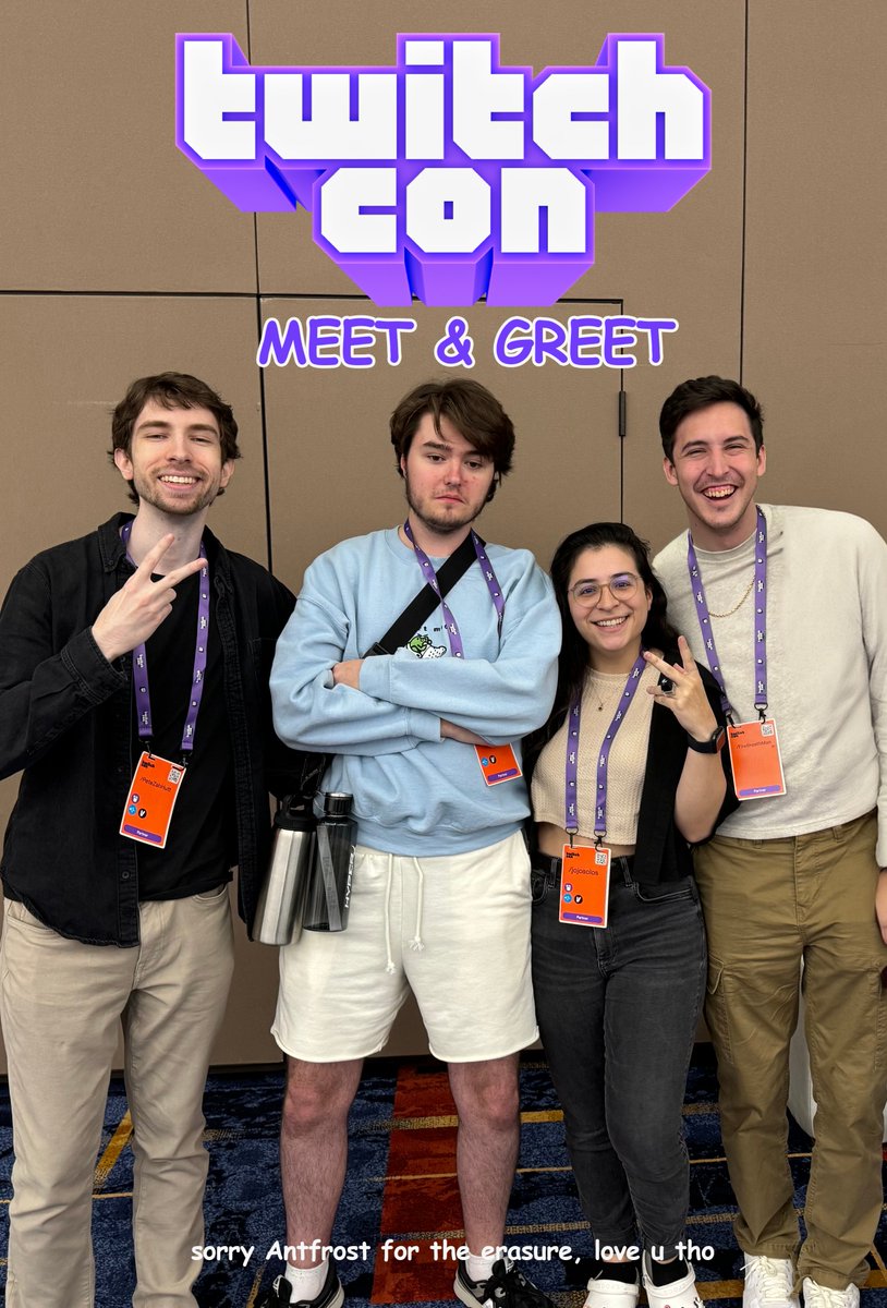 jojosolos's tweet photo. SURPRISE‼️I officially have a meet and greet slot for TwitchCon Rotterdam‼️

BUT It's not just me! Come meet some of your FAVORITE MCC S-tiers on Sunday 10:30 AM. 

RESERVE YOUR SPOT ON THE TWITCHCON APP.

Don't worry, I'll be the short one so you don't feel towered over. https://t.co/GklgNsULKN